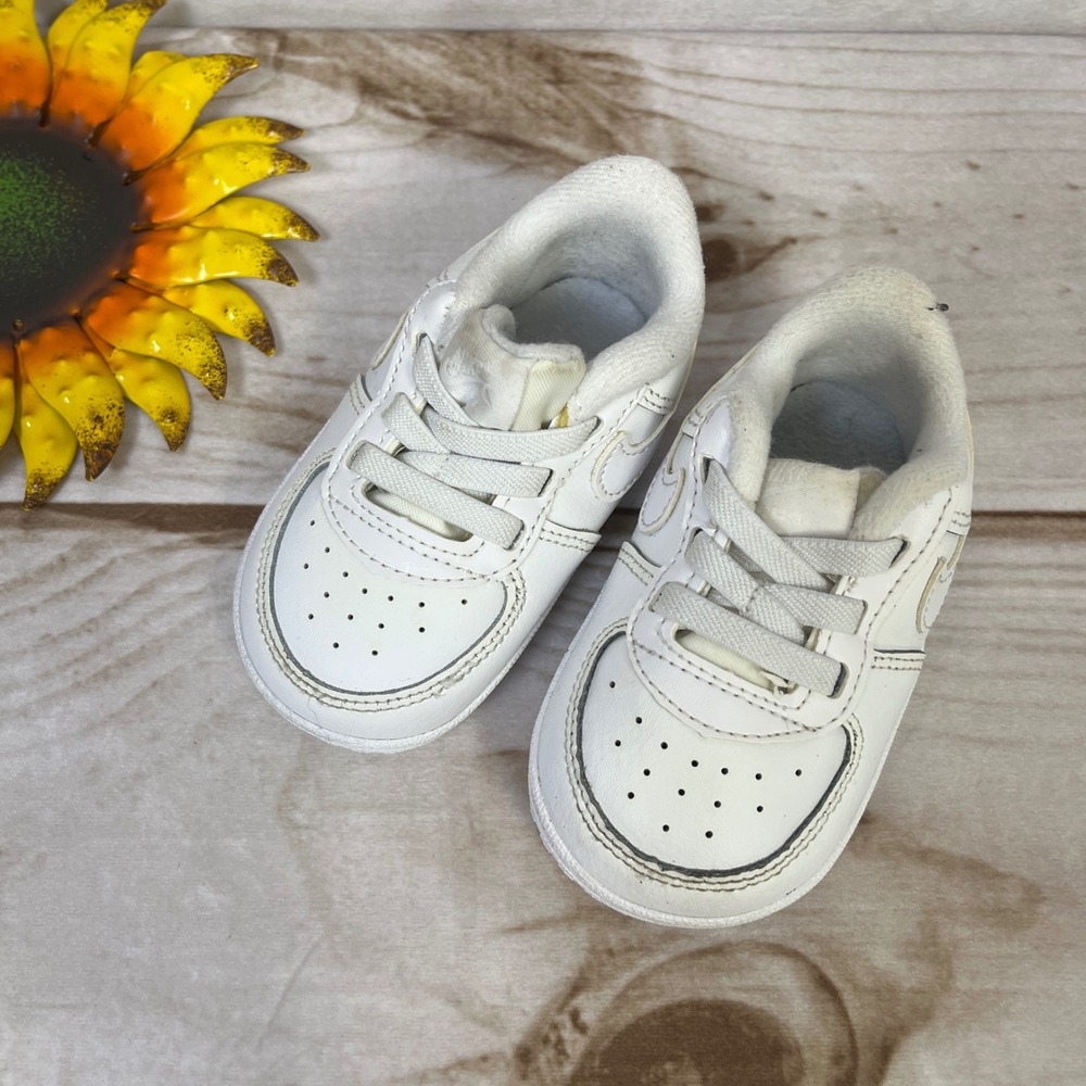 Nike Air Force 1 Crib White Soft Sole Infant Shoes CK2201-100 5C baby toddler